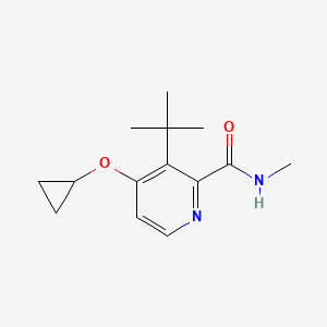 molecular formula C14H20N2O2 B14838602 3-Tert-butyl-4-cyclopropoxy-N-methylpicolinamide 