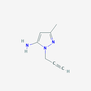 molecular formula C7H9N3 B1483861 3-methyl-1-(prop-2-yn-1-yl)-1H-pyrazol-5-amine CAS No. 2090956-20-8