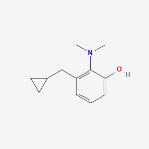 3-(Cyclopropylmethyl)-2-(dimethylamino)phenol