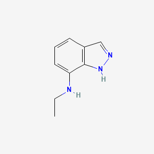 molecular formula C9H11N3 B14838677 N-Ethyl-1H-indazol-7-amine 