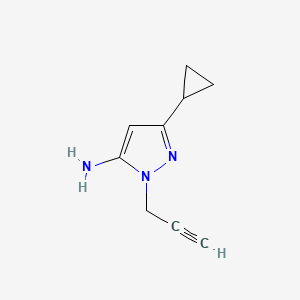 3-cyclopropyl-1-(prop-2-yn-1-yl)-1H-pyrazol-5-amine