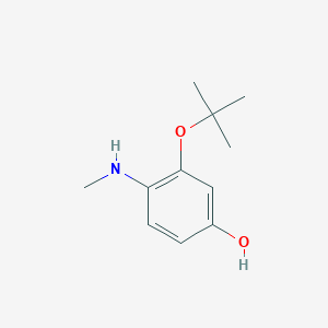 molecular formula C11H17NO2 B14838719 3-(Tert-butoxy)-4-(methylamino)phenol 