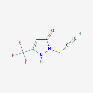 1-(prop-2-yn-1-yl)-3-(trifluoromethyl)-1H-pyrazol-5-ol