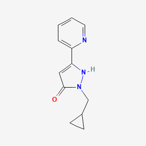 1-(cyclopropylmethyl)-3-(pyridin-2-yl)-1H-pyrazol-5-ol
