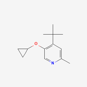 4-Tert-butyl-5-cyclopropoxy-2-methylpyridine