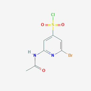 2-(Acetylamino)-6-bromopyridine-4-sulfonyl chloride