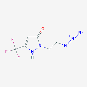 molecular formula C6H6F3N5O B1483874 1-(2-azidoethyl)-3-(trifluoromethyl)-1H-pyrazol-5-ol CAS No. 2097967-46-7