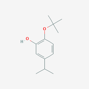 molecular formula C13H20O2 B14838751 2-Tert-butoxy-5-isopropylphenol 