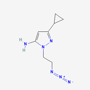 molecular formula C8H12N6 B1483877 1-(2-azidoethyl)-3-cyclopropyl-1H-pyrazol-5-amine CAS No. 2098136-24-2