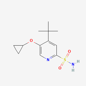 4-Tert-butyl-5-cyclopropoxypyridine-2-sulfonamide