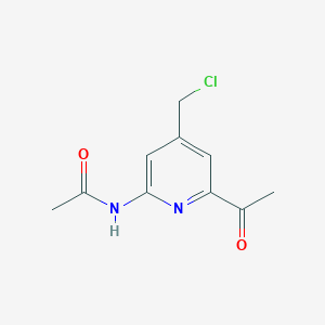 N-(6-Acetyl-4-(chloromethyl)pyridin-2-yl)acetamide