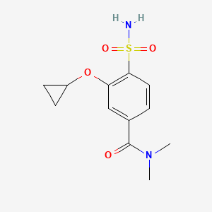 3-Cyclopropoxy-N,N-dimethyl-4-sulfamoylbenzamide