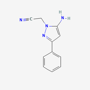 2-(5-amino-3-phenyl-1H-pyrazol-1-yl)acetonitrile