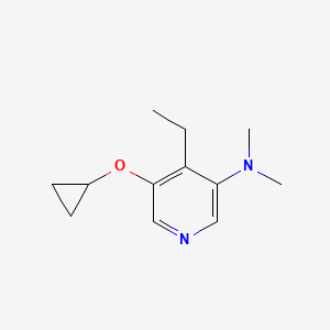 5-Cyclopropoxy-4-ethyl-N,N-dimethylpyridin-3-amine