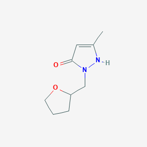 3-methyl-1-((tetrahydrofuran-2-yl)methyl)-1H-pyrazol-5-ol