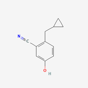 2-(Cyclopropylmethyl)-5-hydroxybenzonitrile