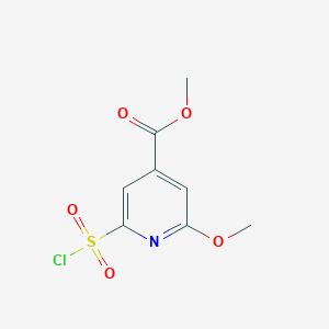 Methyl 2-(chlorosulfonyl)-6-methoxyisonicotinate