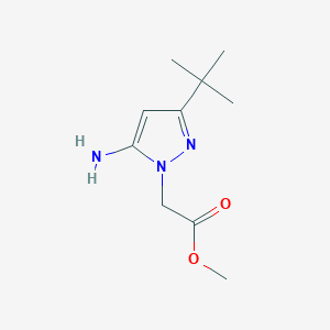 methyl 2-(5-amino-3-(tert-butyl)-1H-pyrazol-1-yl)acetate