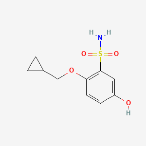 2-(Cyclopropylmethoxy)-5-hydroxybenzenesulfonamide