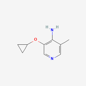 molecular formula C9H12N2O B14838914 3-Cyclopropoxy-5-methylpyridin-4-amine CAS No. 1243460-71-0