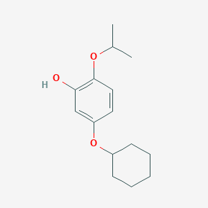 molecular formula C15H22O3 B14838948 5-(Cyclohexyloxy)-2-isopropoxyphenol 