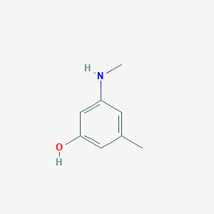 molecular formula C8H11NO B14838954 3-Methyl-5-(methylamino)phenol 