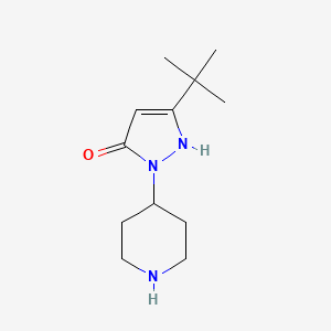 3-(tert-butyl)-1-(piperidin-4-yl)-1H-pyrazol-5-ol