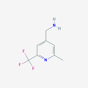 [2-Methyl-6-(trifluoromethyl)pyridin-4-YL]methylamine