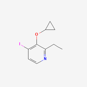 molecular formula C10H12INO B14838988 3-Cyclopropoxy-2-ethyl-4-iodopyridine 