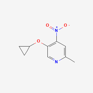 5-Cyclopropoxy-2-methyl-4-nitropyridine