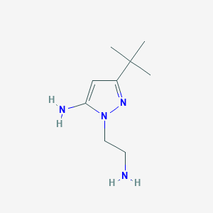 1-(2-aminoethyl)-3-(tert-butyl)-1H-pyrazol-5-amine