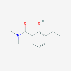 molecular formula C12H17NO2 B14839022 2-Hydroxy-3-isopropyl-N,N-dimethylbenzamide 