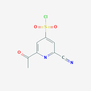 2-Acetyl-6-cyanopyridine-4-sulfonyl chloride