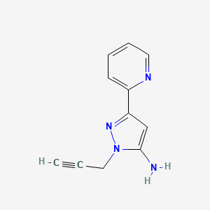 1-(prop-2-yn-1-yl)-3-(pyridin-2-yl)-1H-pyrazol-5-amine
