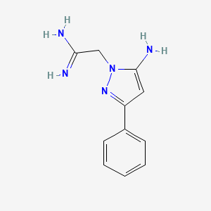 2-(5-amino-3-phenyl-1H-pyrazol-1-yl)acetimidamide