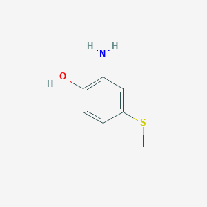 molecular formula C7H9NOS B14839072 2-Amino-4-(methylthio)phenol 