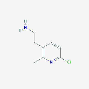 molecular formula C8H11ClN2 B14839086 2-(6-Chloro-2-methylpyridin-3-YL)ethanamine 