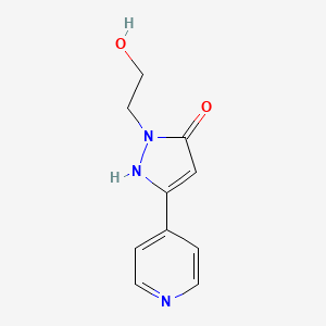 1-(2-hydroxyethyl)-3-(pyridin-4-yl)-1H-pyrazol-5-ol