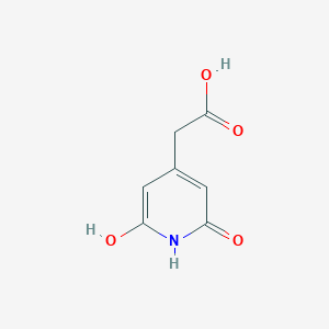 molecular formula C7H7NO4 B14839107 (2,6-Dihydroxypyridin-4-YL)acetic acid 