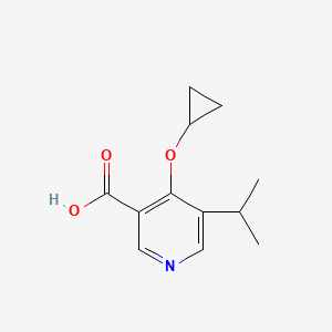 4-Cyclopropoxy-5-isopropylnicotinic acid