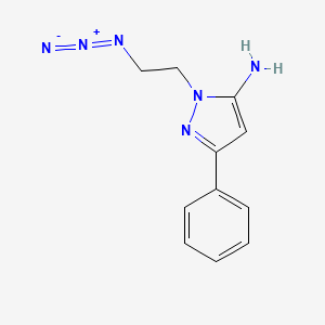 molecular formula C11H12N6 B1483913 1-(2-azidoethyl)-3-phenyl-1H-pyrazol-5-amine CAS No. 2097966-70-4