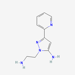1-(2-aminoethyl)-3-(pyridin-2-yl)-1H-pyrazol-5-amine