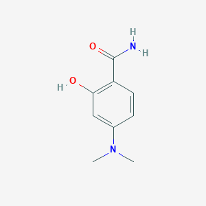 molecular formula C9H12N2O2 B14839159 4-(Dimethylamino)-2-hydroxybenzamide 