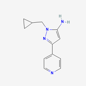 1-(cyclopropylmethyl)-3-(pyridin-4-yl)-1H-pyrazol-5-amine