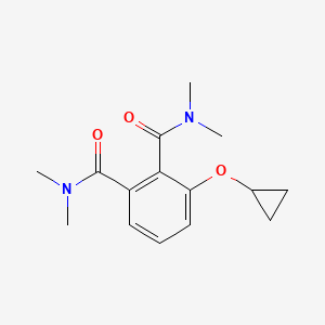 molecular formula C15H20N2O3 B14839160 3-Cyclopropoxy-N1,N1,N2,N2-tetramethylphthalamide 