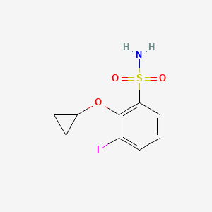 molecular formula C9H10INO3S B14839178 2-Cyclopropoxy-3-iodobenzenesulfonamide 