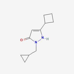 3-cyclobutyl-1-(cyclopropylmethyl)-1H-pyrazol-5-ol