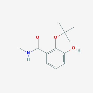 molecular formula C12H17NO3 B14839226 2-Tert-butoxy-3-hydroxy-N-methylbenzamide 