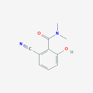 molecular formula C10H10N2O2 B14839229 2-Cyano-6-hydroxy-N,N-dimethylbenzamide 