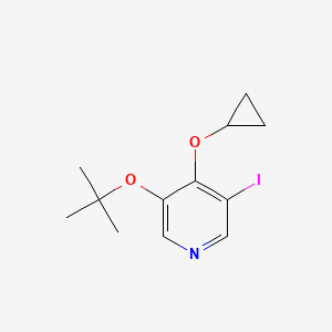 3-Tert-butoxy-4-cyclopropoxy-5-iodopyridine